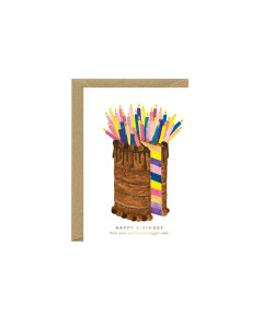 Bigger Cake - Birthday card