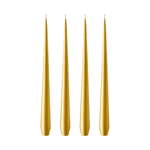 Diner Candle Small Gold Metallic  #90