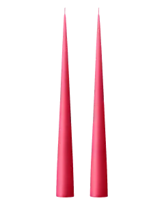 Cone Candle Tall Clear Pink #41/2