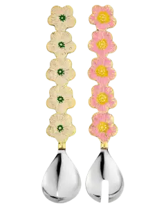 Faye Bloemen Saladebestek Set
