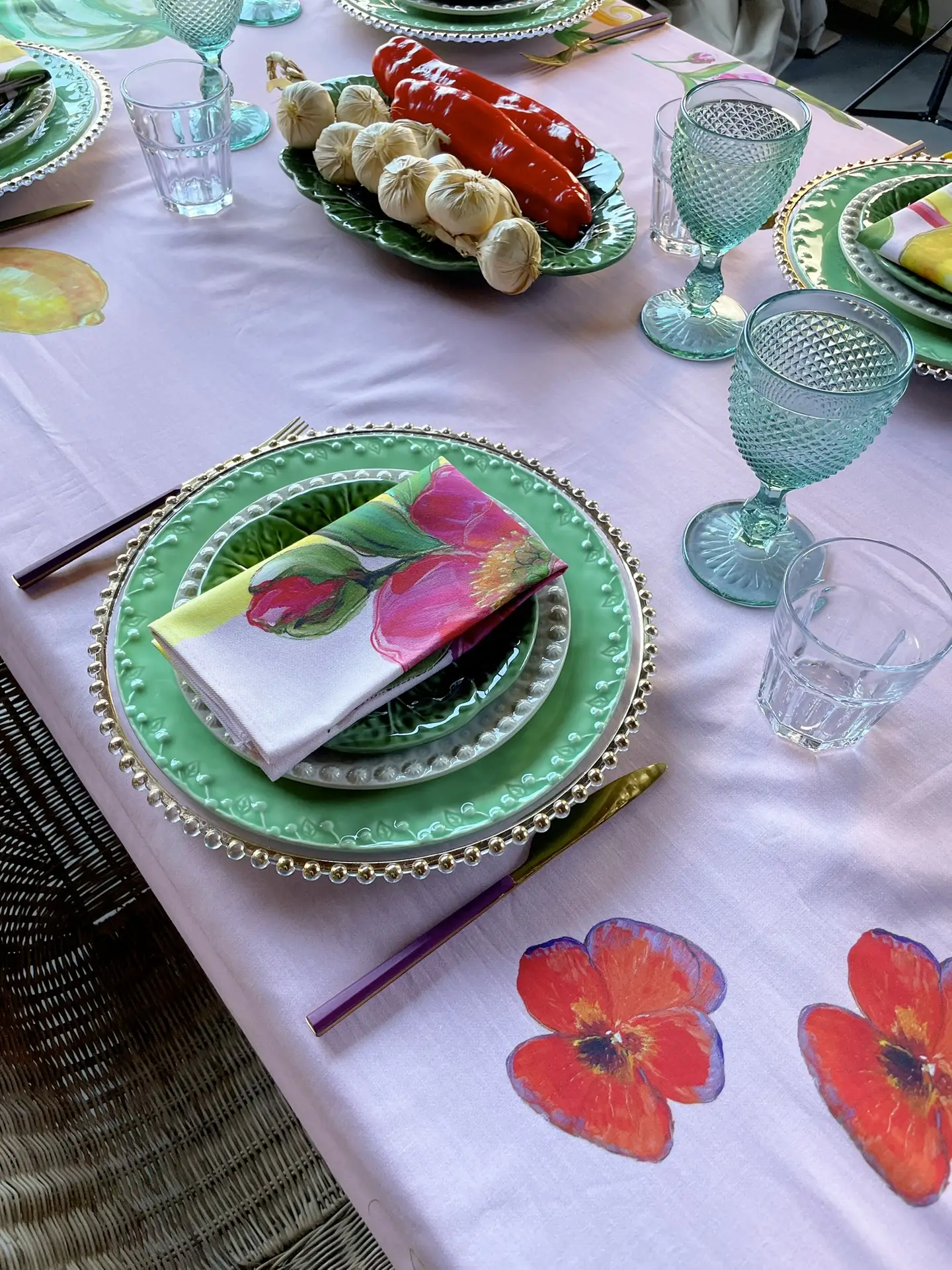 Servettenset: 4 stuks Roze - Afbeelding 2