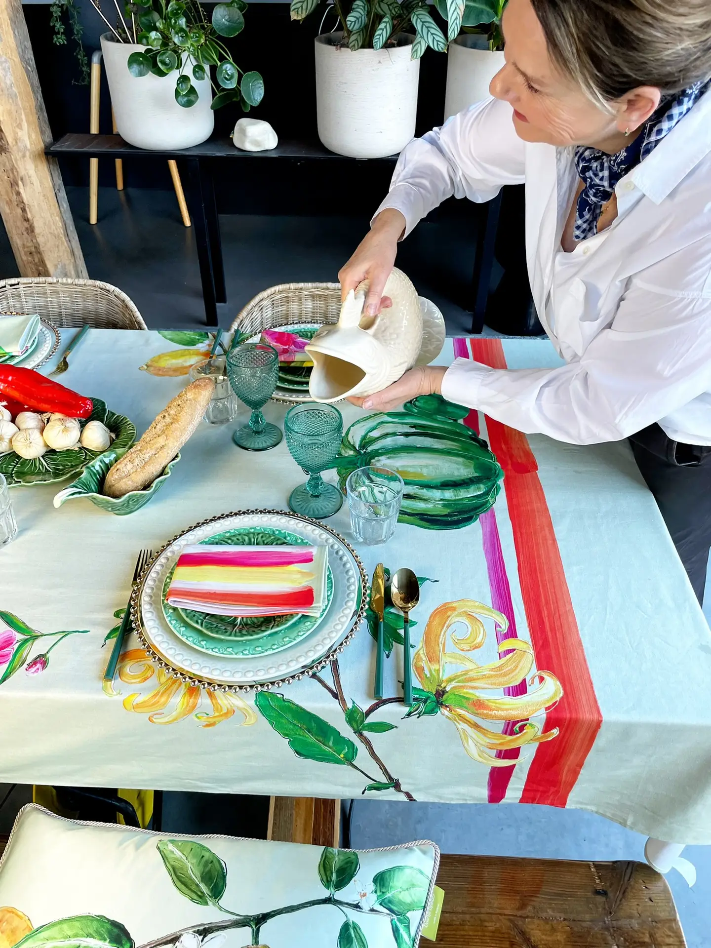 Servettenset: 4 stuks Roze - Afbeelding 3